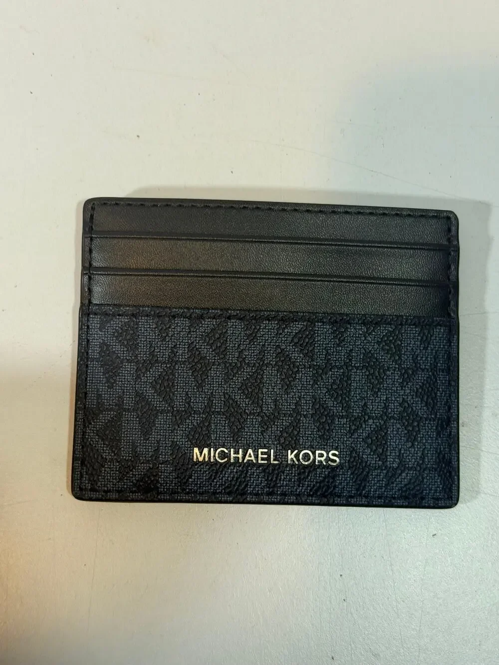 Michael Kors Cooper Men's Tall Card Case Wallet Credit Card Black 4